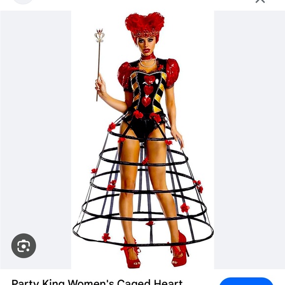 Wonderland Queen of hearts costume. - Picture 1 of 3